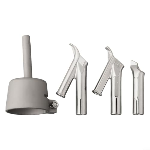 4 Pcs Hot Air Welding Nozzles, Speed Welding Nozzle Wide Mouth Tubular Welding Gun Nozzle for Welding PP PVC Plastic Sheet(35mm)