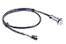 KNACRO 16mm Chassis Switch With 60cm / 23.6in Cable Red Switch Symbol LED For DIY computer switch and restart button