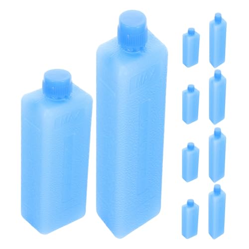 Zerodeko 10 Pièces Packs de Glace pour Climatiseur Blocs Réfrigérants en PE Bleu, Maintien de Températures Basses Constantes, pour Repas Quotidiens en Déplacement