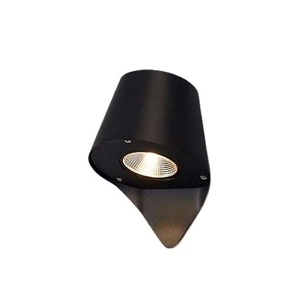 Aplique de pared de aluminio impermeable IP54 con acabado moderno en blanco