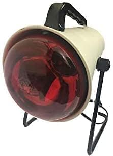 Care Of India Infrared Heat Therapy Lamp, Pain Relief and Treatment, Metal Stand with Adjustable Tilt, White and Red (Lamp Set) 1
