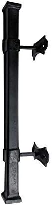 Adonai Hardware "Hagar Antique Iron Hand-Forged Door Pull (Oil Rubbed Black Living Finish)