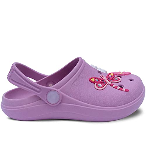 Sandalia Babuche Feminino Infantil Menina Chinelo Leve 12.14 (Lilás, br_footwear_size_system, toddle