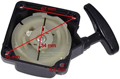 Pull starter/recoil starter compatible with Arebos AR-HE-MW52C 4in1 / KnappWulf KM132 2in1 brush cutter image 5