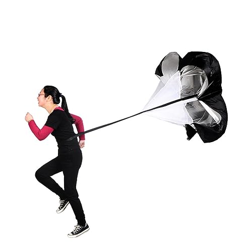 Gogogmee Running Speed Enhancer Resistance Parachute for Strength Training Physical Fitness Umbrella Outdoor Adults Teens Training Equipment