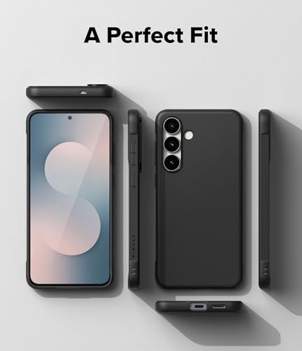 Image of Ringke Onyx for Samsung Galaxy S25 FE Case [Compatible with MagSafe] [Anti-Fingerprint] Ultra Thin Lightweight Shockproof Cover with Non-Slip Side Grip - Magnetic Black