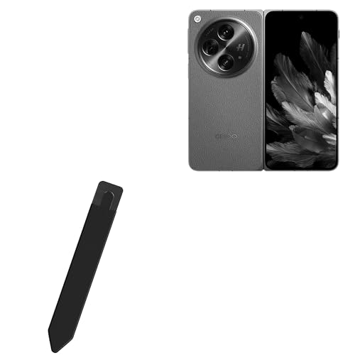 BoxWave Stylus Pouch Compatible with Oppo Find N3 - Stylus PortaPouch, Stylus Holder Carrier Portable Self-Adhesive - Jet Black