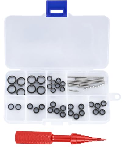 RcarmubWow RC Bearings Kit Upgrades Part for 1/16 E-Revo 4x4,Slash 4x4,Rally 4x4,Summit 4x4,Grave Digger 4x4,Ford Mustang 4x4,36pcs,Black
