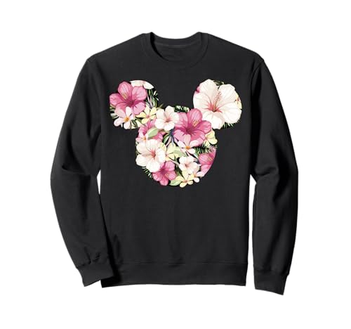 Sweatshirt Disney Mickey Floral pour femme et homme en coton