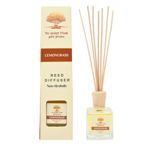 Image of Reed Diffuser Set | Long-Lasting Natural Fragrance for Home | Eco-Friendly Aroma Therapy Room Freshener | Gift Set - 100ml (Lemongrass)