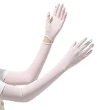 Driving Gloves - UV Protection, Full Finger Arm Sleeve, Sun Protection, Thin Touchscreen Gloves for Women (Pink)
