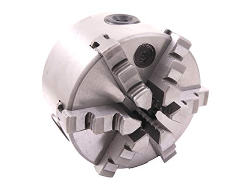 HHIP 3900-4552 6-Jaw Self-Centering Plain Back Lathe Chuck, 5" Diameter