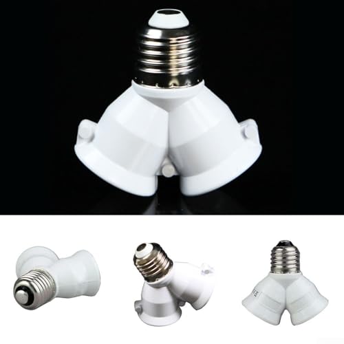 Comodo supporto per lampadine: con il suo colore bianco e il design elegante, questo adattatore si adatta perfettamente a qualsiasi arredamento della casa o dell'ufficio. Fornisce una base stabile e sicura per le lampadine, consentendo di installarle e sostituirle facilmente.