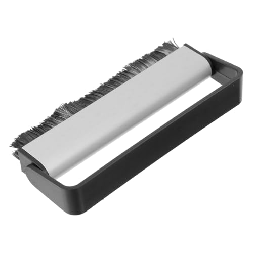 Toddmomy アルウム製黒色カーボンファイバー軟毛ブラシ 静電気防止レコードクリーナー ビニールレコード用埃除去ツール ターンテーブル保護