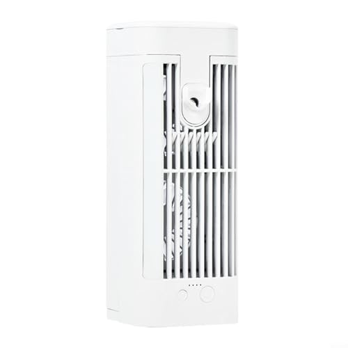 Sumsoctober Mini enfriador de aire acondicionado de verano, mini enfriador de aire acondicionado portátil para el hogar, ventilador USB para escritorio, recargable por USB, mini ventilador de aire