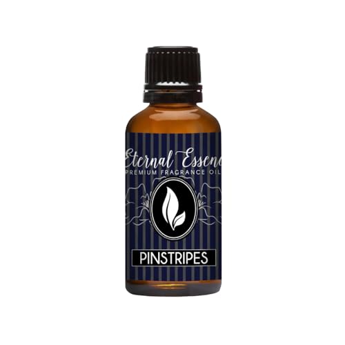 Image of Eternal Essence Oils Pinstripes 30ml Fragrance Oil - Mint Leaves, Grapefruit, Cardamom & Amber Woods - Cool, Clean, Musk-Infused Scent with Magnetic Spice