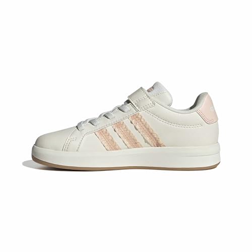 adidas Unisex-Kids Grand Court 3.0 El C White/Blush Pink/Gum 12