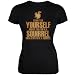 Always Be Yourself Squirrel Black Juniors Soft T-Shirt - Large