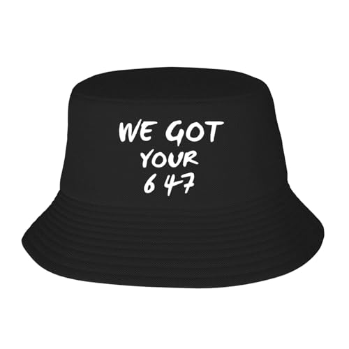 Funny We Got Your 6,47 Pro T-Rump Conservative Support Bucket Hats Unisex Fashion Sun Cap Summer Fisherman Caps Black