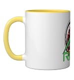 RKLB | Rocket | Lab Ceramic Mug, Yellow/White