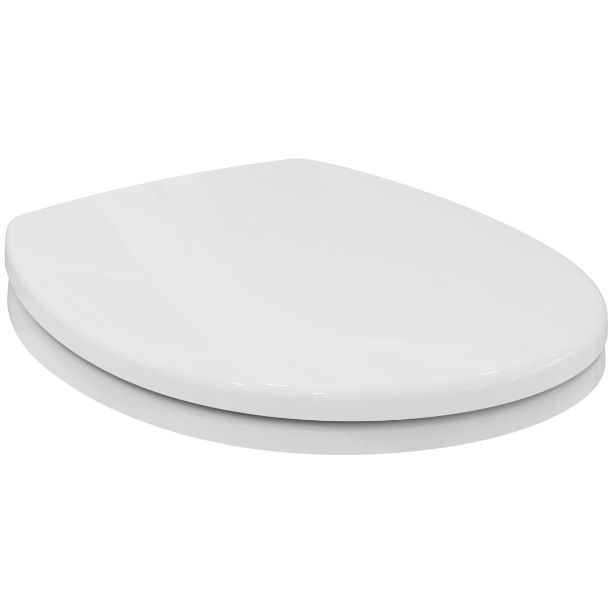 Ideal Standard S407701 Original Contour 21 Toilet Seat with Lid Stainless Steel Hinge White