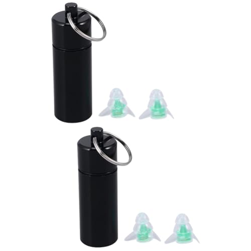 KOMBIUDA 2個 旅行用耳栓 睡眠用イヤホン 睡眠用ノイズキャンセリング耳栓 水泳耳栓 騒音を軽減する耳栓 ソフト耳栓 睡眠用の耳栓 ノイズキャンセリングイヤホン 睡眠プラグ