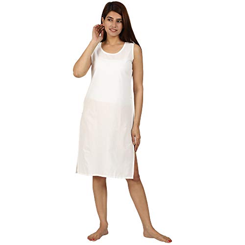 Image of Cotton Rich Camisole Slip for Women | Long Kurti Slip /Suit Slip /Camisole Slip Knee Length Inner(Long Inner)