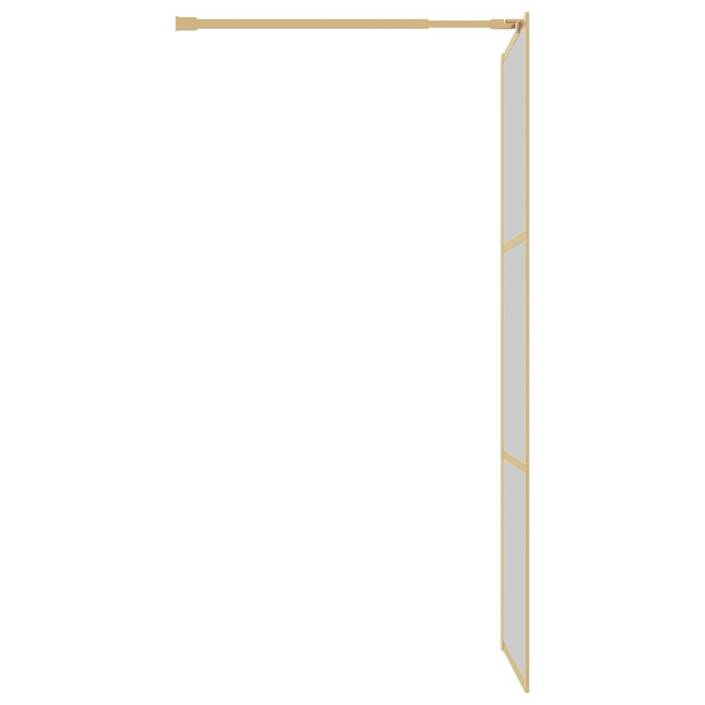 Parete per Doccia Walk-in Vetro Trasparente ESG 80x195 cm Oro,Parete per Doccia Walk-in,Parete Doccia,Componenti Doccia,Pareti Doccia-154935