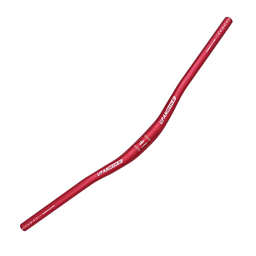 UPANBIKE φ31.8mm MTB bicicleta de montaña bicicleta extra largo manillar 780mm Riser Bar (780mm, rojo)