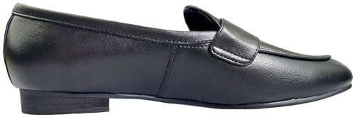 Image of Justar Women's Leather Penny Loafers Slip on Dress Flats Shoes for Women