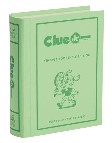 Clue Jr. Vintage Bookshelf Edition juego de mesa miniatura 1