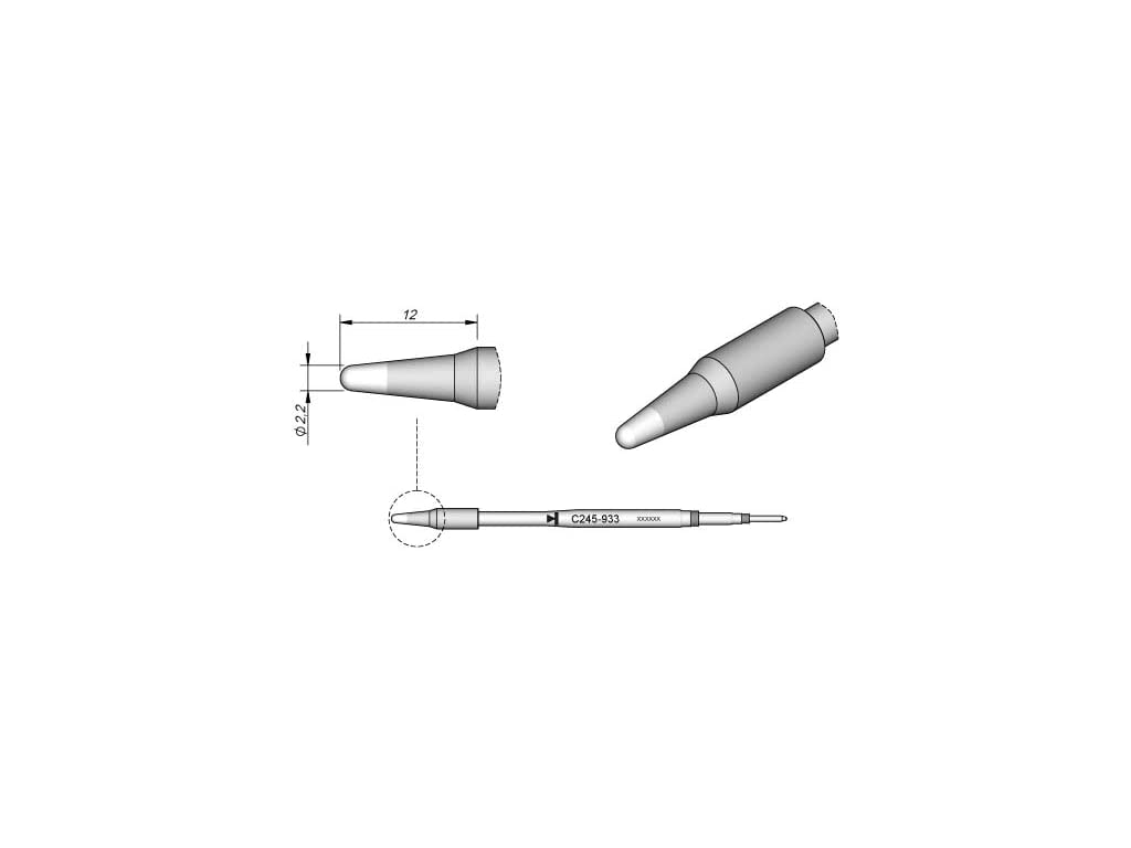 Jbc C245933 Soldering Tip for T245