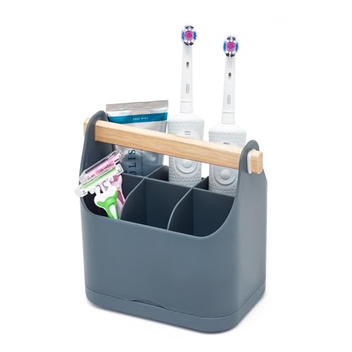 simplywire – Toothbrush Holder – Bathroom Organiser – Grey
