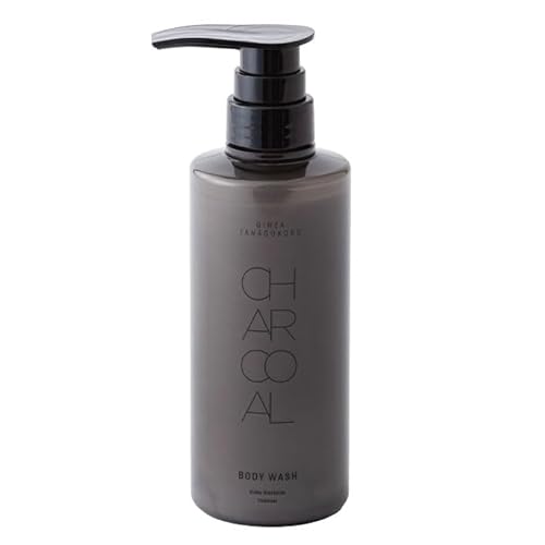 GINZA TANAGOKORO チャコールボディウォッシュ (炭/カキタンニン/無香料) メンズ レディース ニオイ 汗臭 体臭 加齢臭 べたつき 皮脂汚れ 炭が吸着 保湿 日本製 紀州備長炭 400ml (脂性肌/敏感肌/乾燥肌) ボディソープ