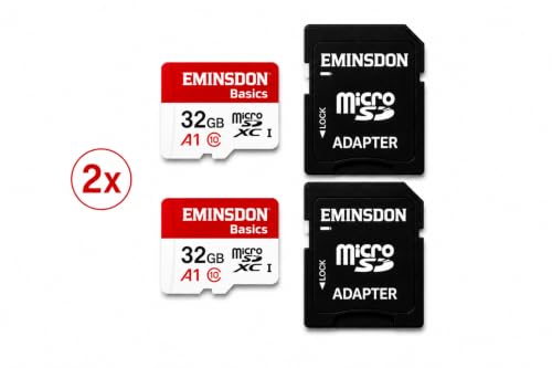 32GB 2'li Paket Hafıza Kartı Mini Kamera Ev Araç Güvelik Kamerası Uyumlu Telefon Micro SD Class10