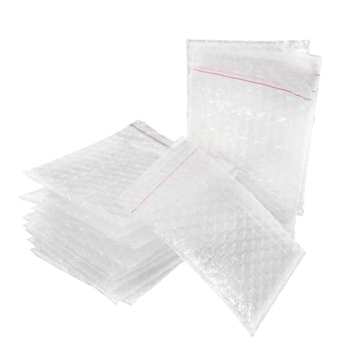 SOLUSTRE Bubble Envelopes with Self-seal Closure Double Wall Padded Bubble Pouches Pe Material for Packaging Moving