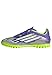 adidas F50 Club Turf Football Boots, Scarpe da Calcio Unisex-Adulto, Purple Rush/Cloud White/Lucid Lemon, 43 1/3 EU