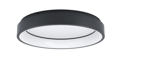 EGLO connect LED Deckenleuchte Marghera-C, 1 flammige Deckenlampe aus Stahl...