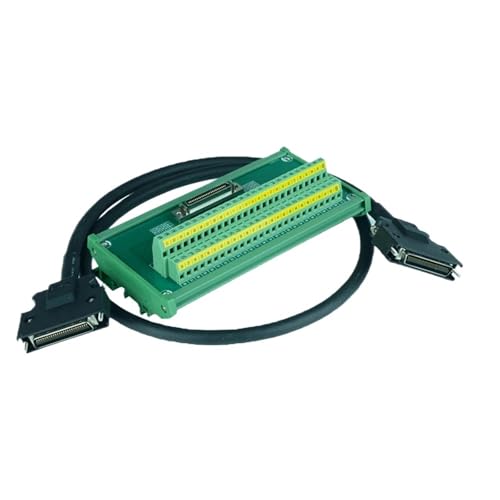 EMHAAWOW HL-SCSI-50P SCSI50 50pin Relay Terminals Adapter Board for Servo CN1 ASD-BM-50A for A2/AB(SCSI50P 10m Cable)