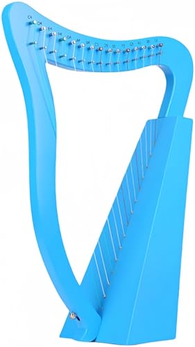 zhangmingyu 木製ハープ ポータブルアイルランドハープ15弦ハープ音楽ファン、初心者、子供、大人に最適 (C)