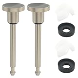 Hordion 2 Set Tub Spout Diverter Repair Kit- 2 Diverter Valve Stems, 2 Cup Seals, 2 Gates, Bathroom Shower Bathtub Leaky Faucet Repair Replacement Parts, Brushed Nickel