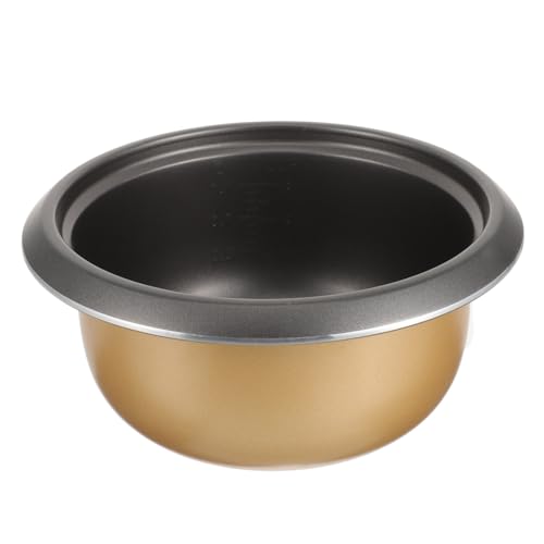 HOMSFOU Revestimiento de olla arrocera olla arrocera grande olla interior para pequeño con olla arrocera antiadherente Olla interior de acero para olla arrocera aleación de aluminio
