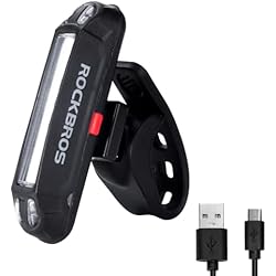 Bajar De Peso Bicicleta Fija ROCKBROS Luz Trasera de Bicicleta Recargable USB, LED Rojo Luz Brillante con 3 Modos Fijos y 3 Modos Intermitentes Impermeable para Ciclismo