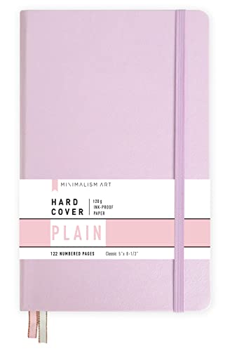 Journal de voyage A5 rose pages unies pour croquis et notes nomades
