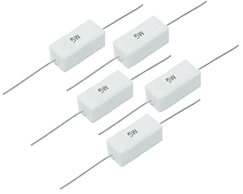 Resistencia de cerámica de 510 ohmios y 5 W (paquete de 5)