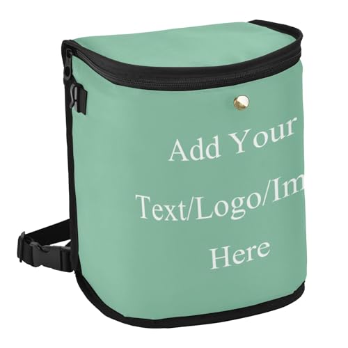 Image of Wudan Custom Sage Green Garbage Trash Can with Lid Lid Leak Proof Trash Can Bin for Women Car Interior Accessories