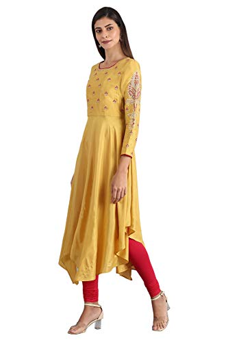 Image of Wishful Women's Rayon Pleated Kurta