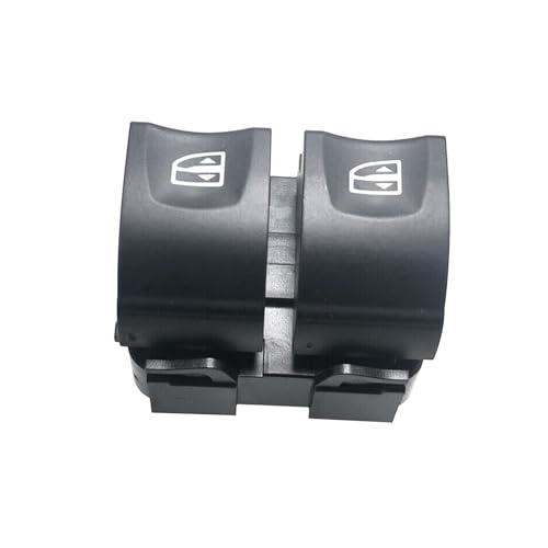 Xiciki Interruptor de ventana de coche para Renault Clio MK4, interruptor de control de ventana eléctrica de coche, botón de control de ventana eléctrica 254110431R 254118044R