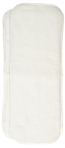 Luvable Friends 2 Count Absorbent Inserts for All-in-One Reusable Diaper, White