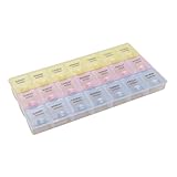 Pilulier quotidien : la conception scellée de ce scellé empêche efficacement la saleté, l'oxydation et maintient la qualité, organisateur de pilules de voyage